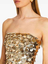 Sydnie Sequin-Embellished Strapless Mini Dress