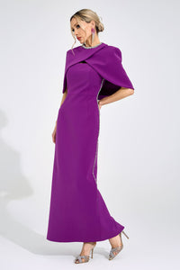 Kervion Purple Diamond Maxi Dress