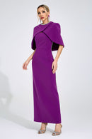 Kervion Purple Diamond Maxi Dress