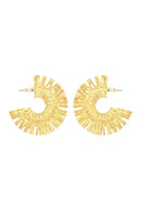 Maike Golden Semicircle Earrings