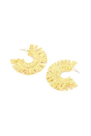 Maike Golden Semicircle Earrings