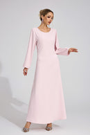 Zorvalen Pink Diamond Maxi Dress