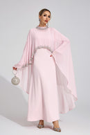 Zorvalen Pink Diamond Maxi Dress