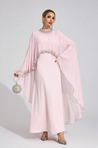 Zorvalen Pink Diamond Maxi Dress