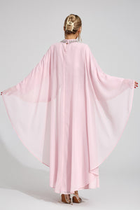 Zorvalen Pink Diamond Maxi Dress