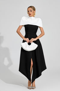 Dorvak Slip Maxi Dress In Black