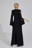 Eisley Diamond Maxi Dress In Black