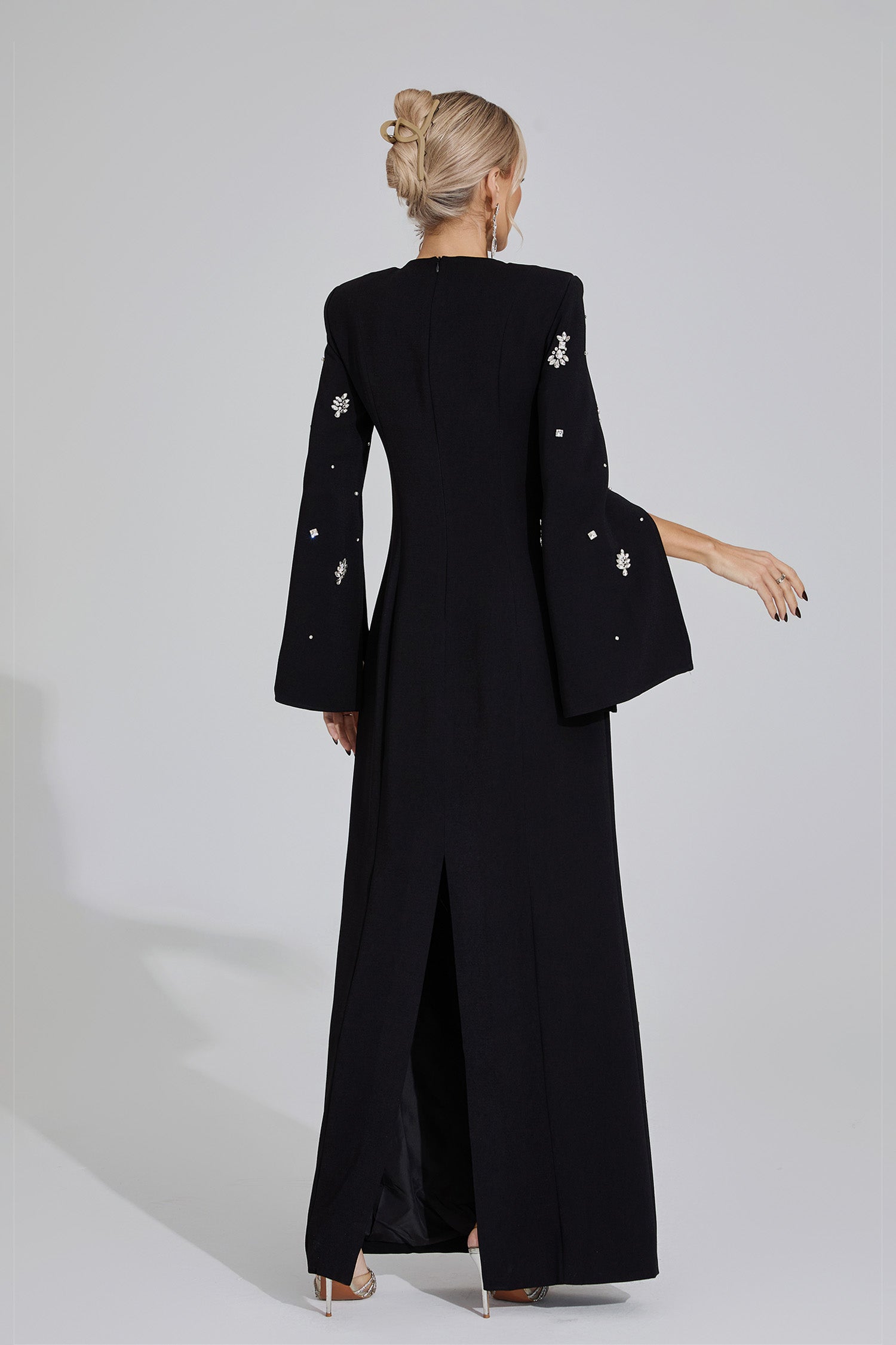 Eisley Diamond Maxi Dress In Black