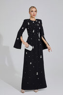 Eisley Diamond Maxi Dress In Black