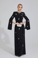 Eisley Diamond Maxi Dress In Black