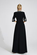 Uldravis Black Diamond Maxi Dress