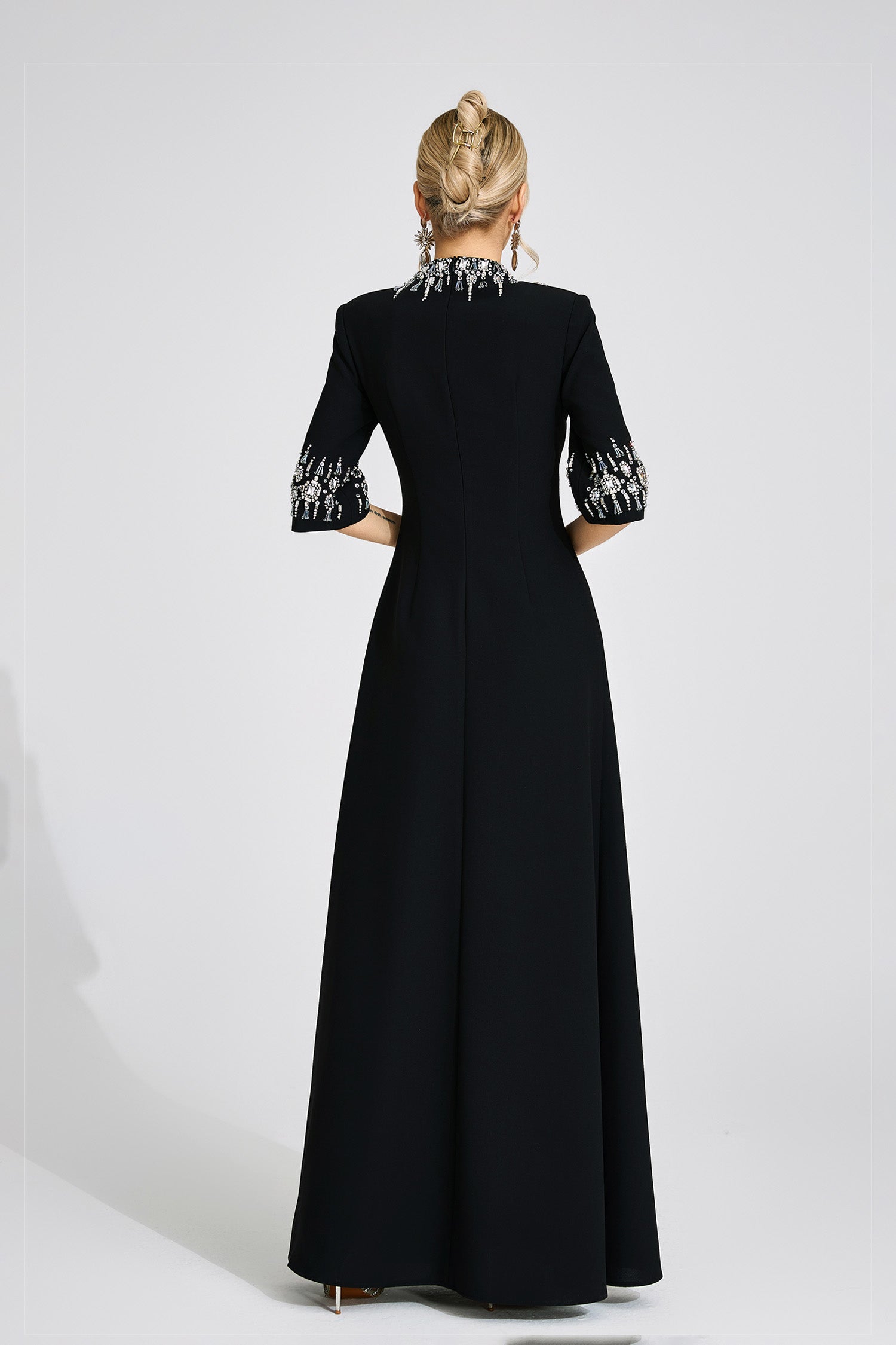 Uldravis Black Diamond Maxi Dress
