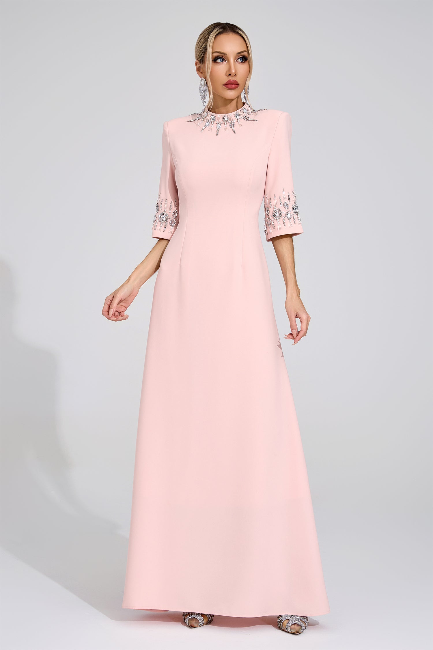 Uldravis Pink Diamond Maxi Dress