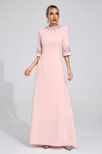 Uldravis Pink Diamond Maxi Dress