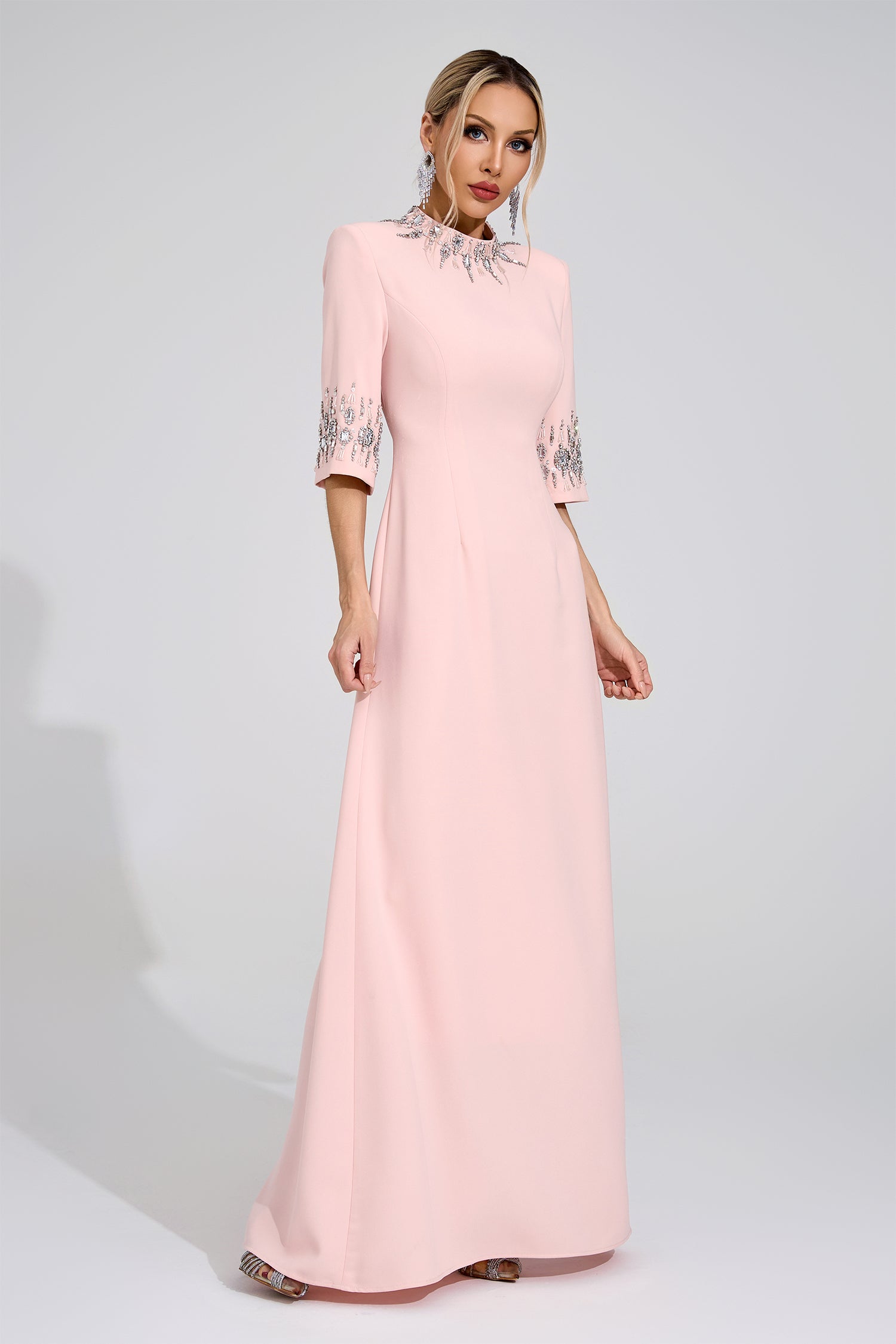 Uldravis Pink Diamond Maxi Dress