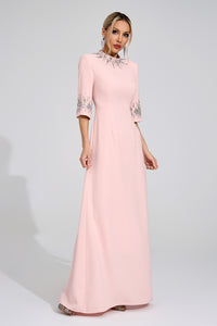 Uldravis Pink Diamond Maxi Dress