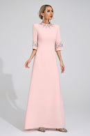 Uldravis Pink Diamond Maxi Dress