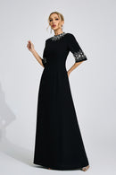 Uldravis Black Diamond Maxi Dress