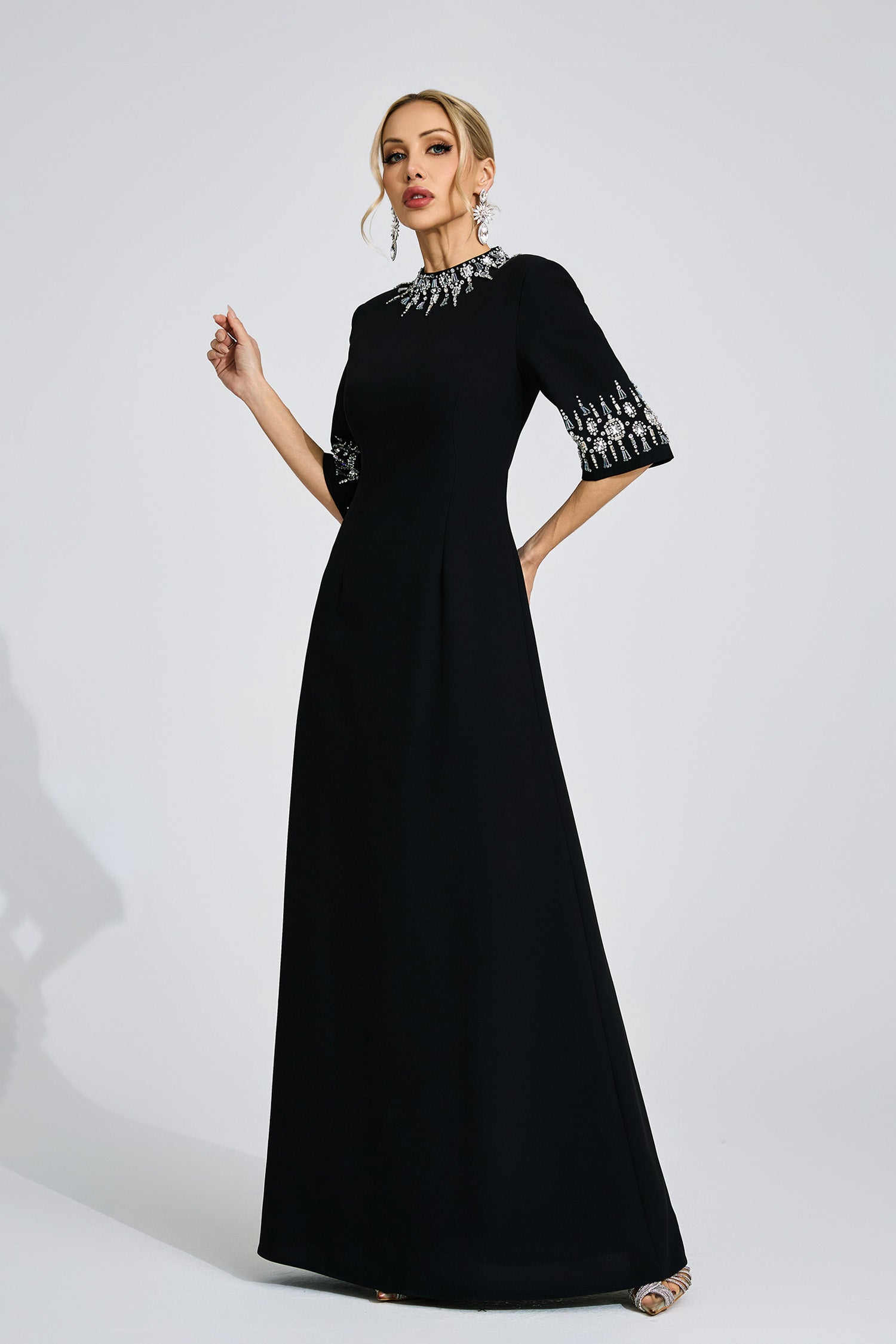 Uldravis Black Diamond Maxi Dress