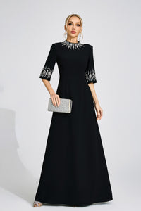 Uldravis Black Diamond Maxi Dress