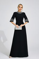 Uldravis Black Diamond Maxi Dress