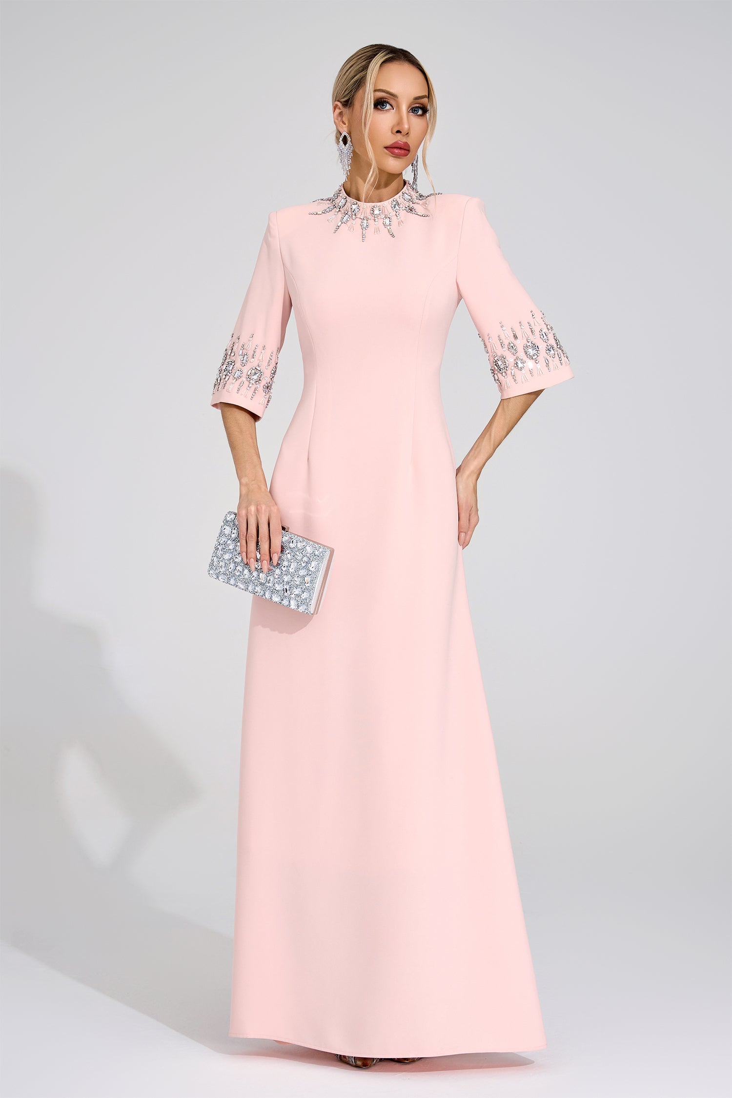 Uldravis Pink Diamond Maxi Dress