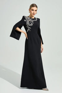 Larevix Black Diamond Maxi Dress