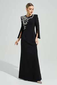 Larevix Black Diamond Maxi Dress