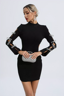 Melora Cutout Bandage Dress In Black