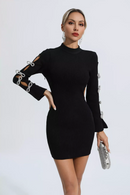 Melora Cutout Bandage Dress In Black