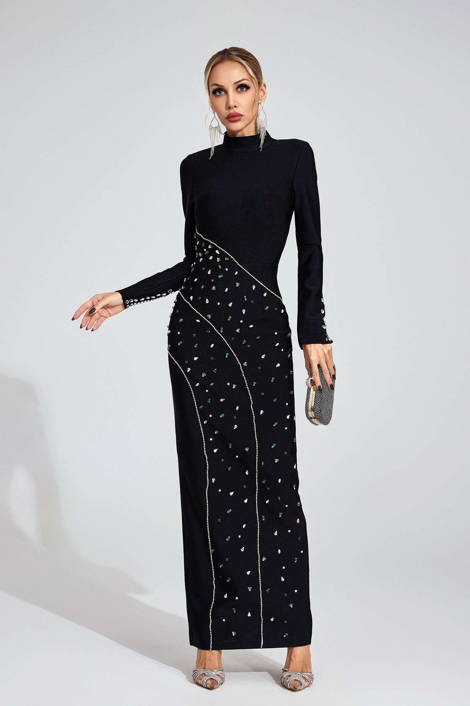 Qyria Sequined Maxi Dress