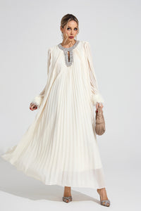 Joran Apricot Feather Maxi Dress