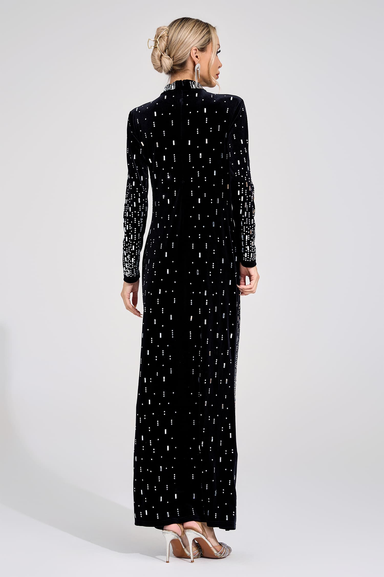 Moryndal Black Mermaid Maxi Dress