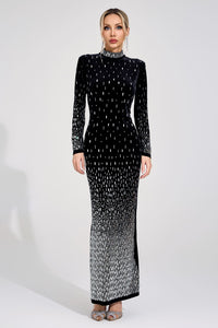 Moryndal Black Mermaid Maxi Dress