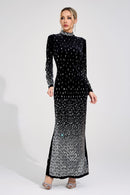 Moryndal Black Mermaid Maxi Dress