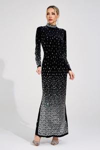 Moryndal Black Mermaid Maxi Dress
