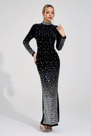 Moryndal Black Mermaid Maxi Dress