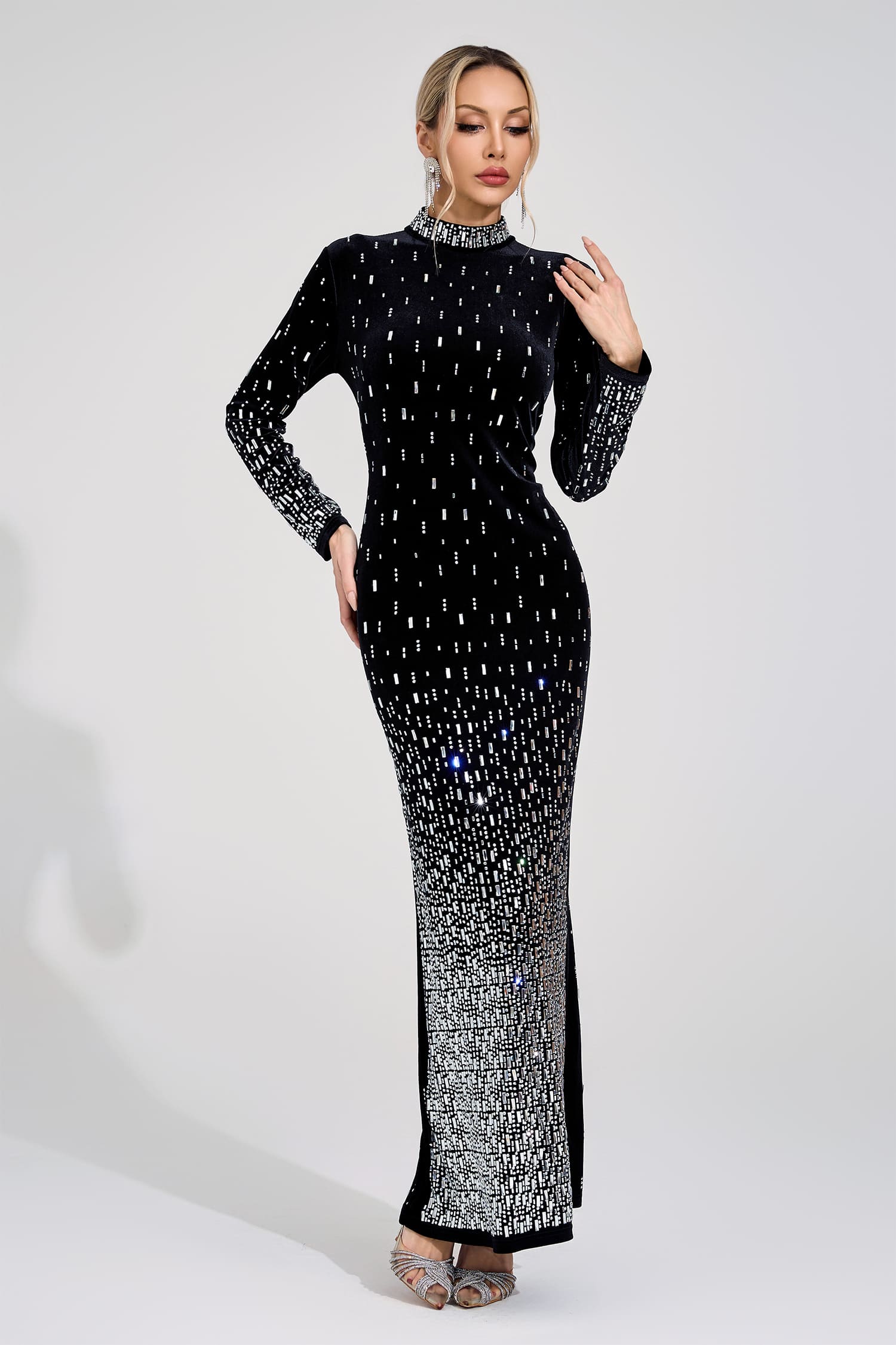 Moryndal Black Mermaid Maxi Dress