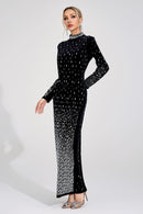 Moryndal Black Mermaid Maxi Dress