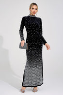 Moryndal Black Mermaid Maxi Dress