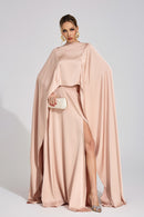 Branveric Champagne Scarf Maxi Dress
