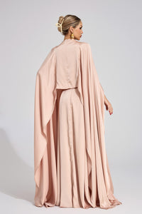 Branveric Champagne Scarf Maxi Dress