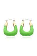 Maelira Green Resin Earrings