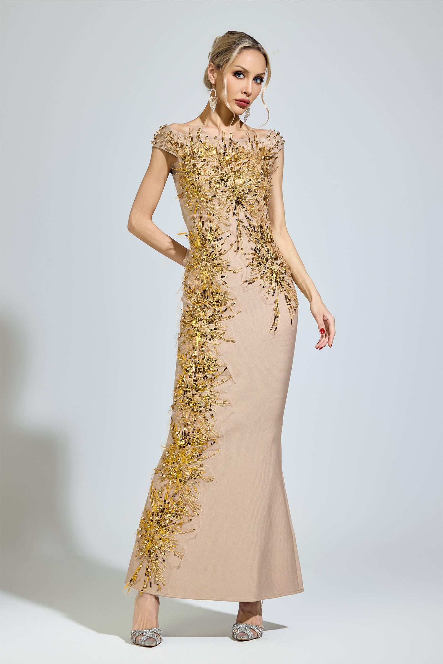 Tyrelune Apricot Mermaid Formal Dress