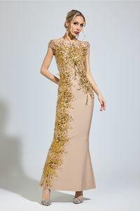 Tyrelune Apricot Mermaid Formal Dress