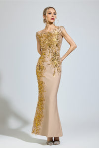 Tyrelune Apricot Mermaid Formal Dress