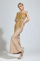 Tyrelune Apricot Mermaid Formal Dress