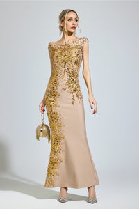 Tyrelune Apricot Mermaid Formal Dress