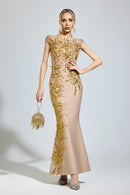 Tyrelune Apricot Mermaid Formal Dress