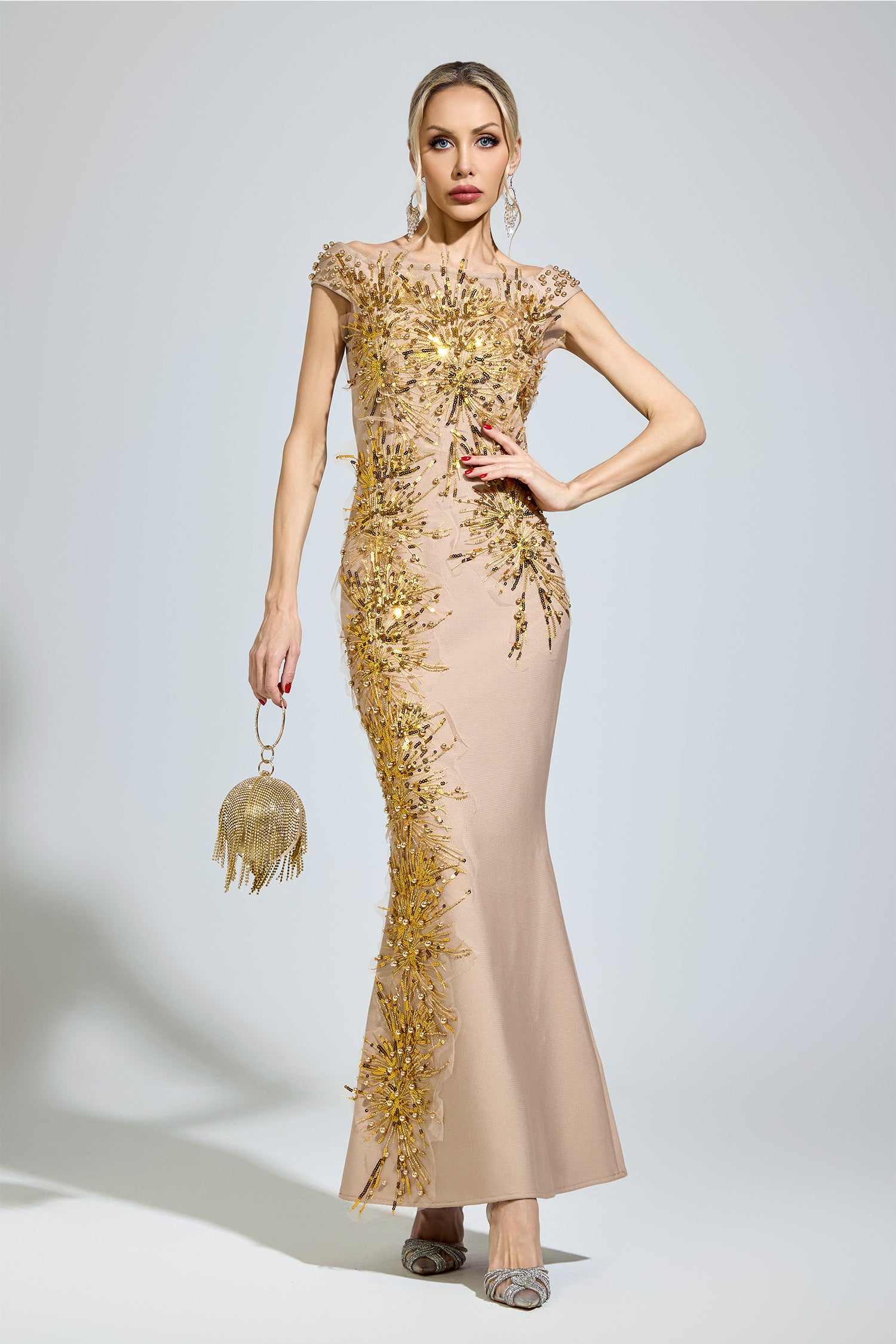 Tyrelune Apricot Mermaid Formal Dress